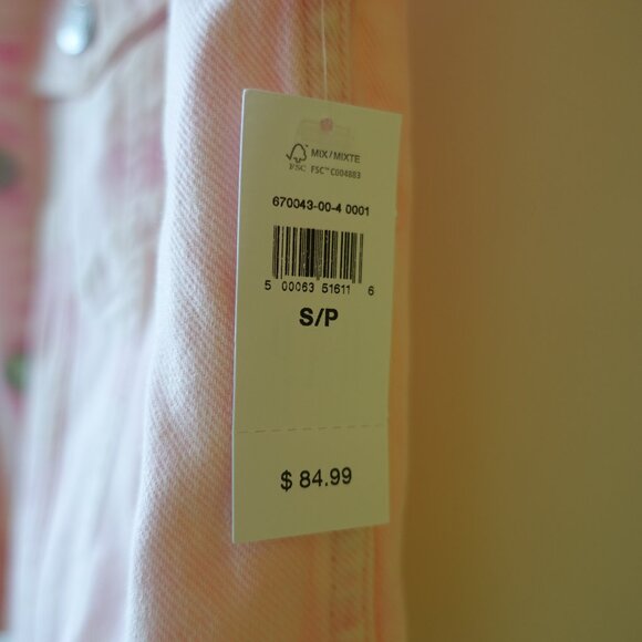 Gap pink denim jean jacket S Small SM - Picture 9 of 14